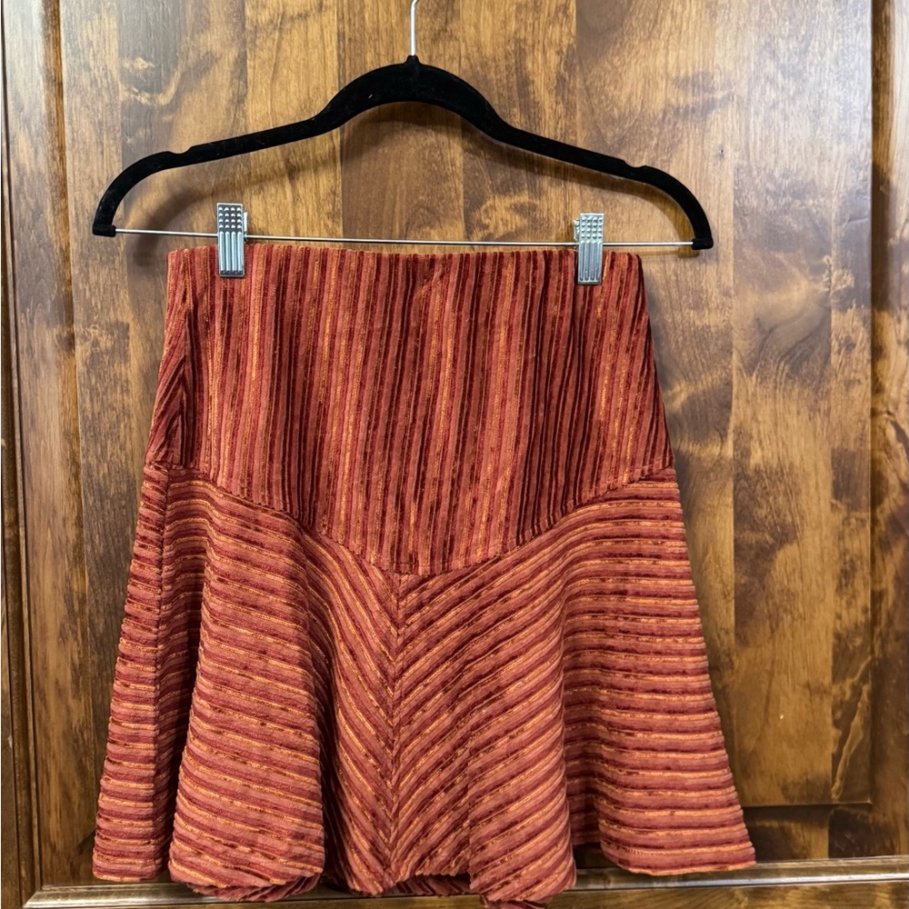 Free People Terracotta A-Line Skirt - Picture 2 of 6